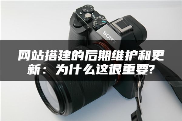 網(wǎng)站搭建的后期維護和更新：為什么這很重要?
